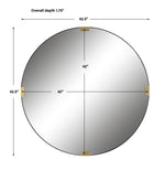 Clip - Modern Round Mirror