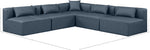 Cube - 5 Piece Modular Corner Armless Sectional