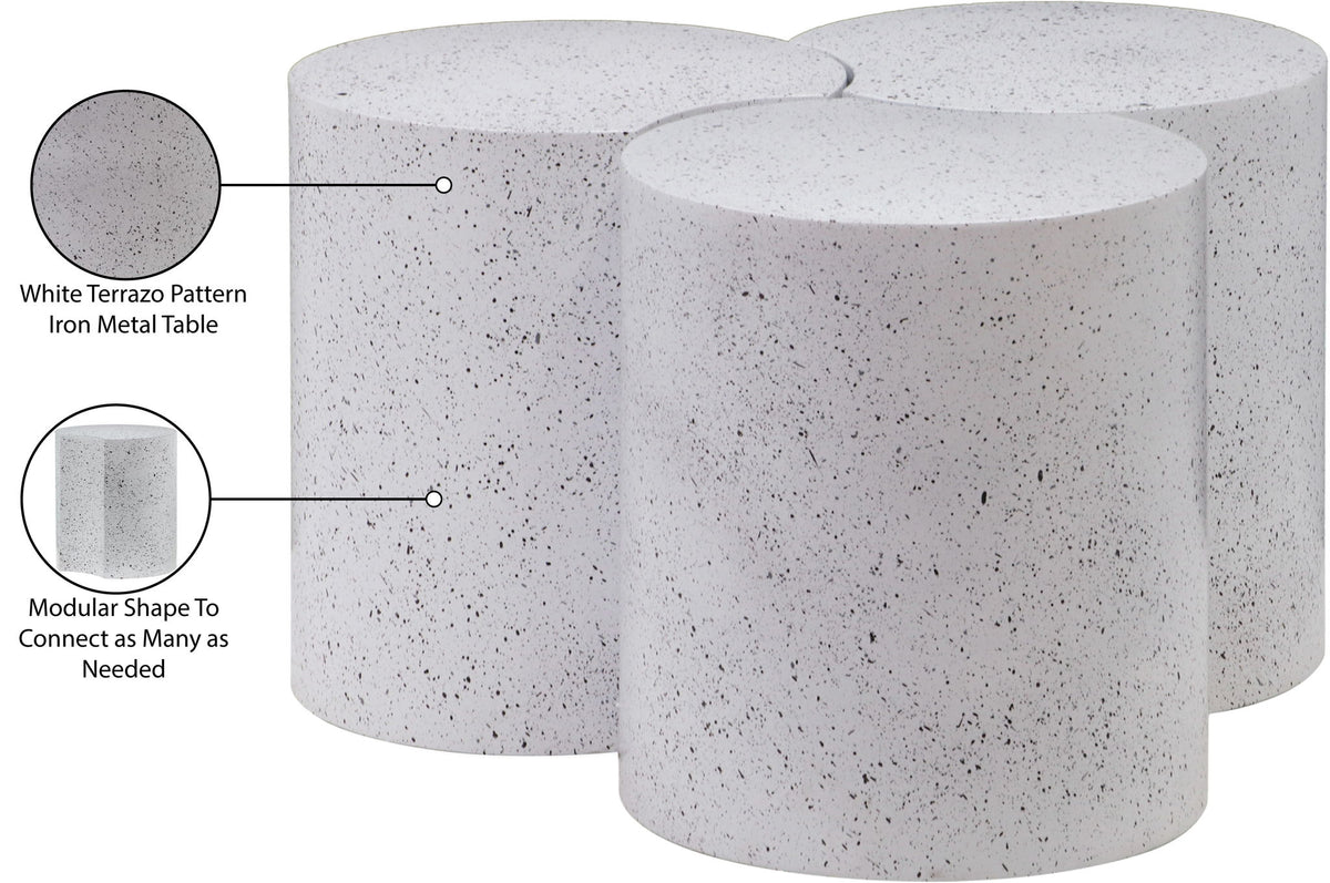 Dimple - 3 Piece Modular Coffee Table - Terazzo Finish