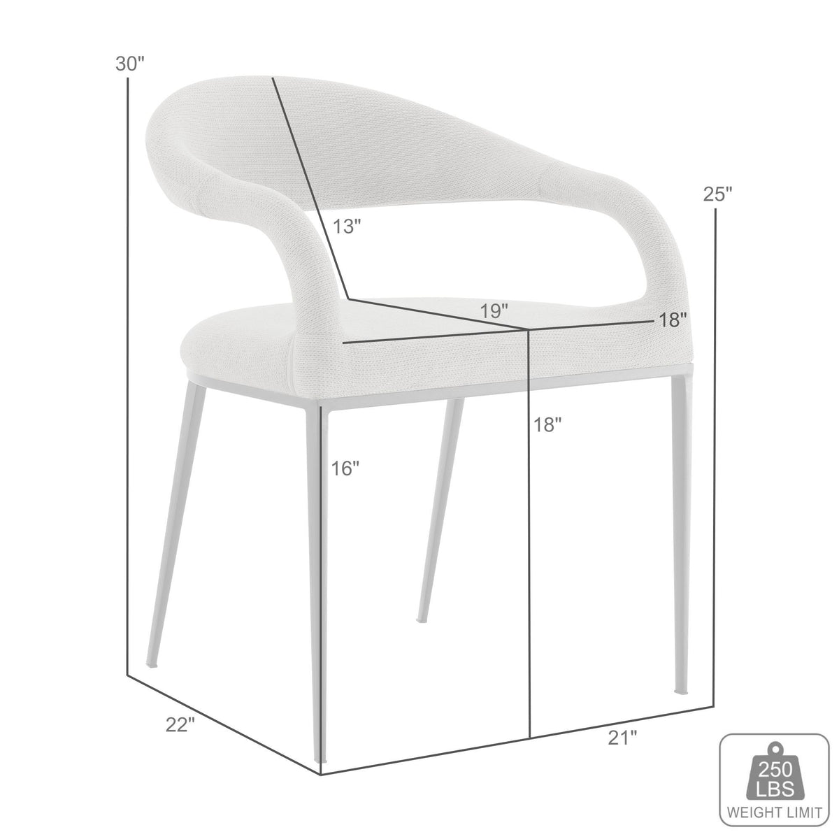 Morgan - Upholstered Dining Chair (Set of 2) - Brushed Silver / Blue