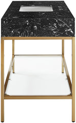Marmo - Engineered Marble Bathroom Vanity With Gold Base