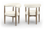 Sable - Vegan Leather Upholstered Dining Chair (Set of 2) - Brown Base