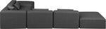 Cube - 6 Piece Modular Corner Armless Sectional