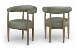 Sable - Vegan Leather Upholstered Dining Chair (Set of 2) - Brown Base
