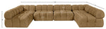 Orin - U-Shaped Velvet 6 Piece Modular Sectional