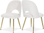 Logan - Dining Chair (Set of 2) - Gold Legs