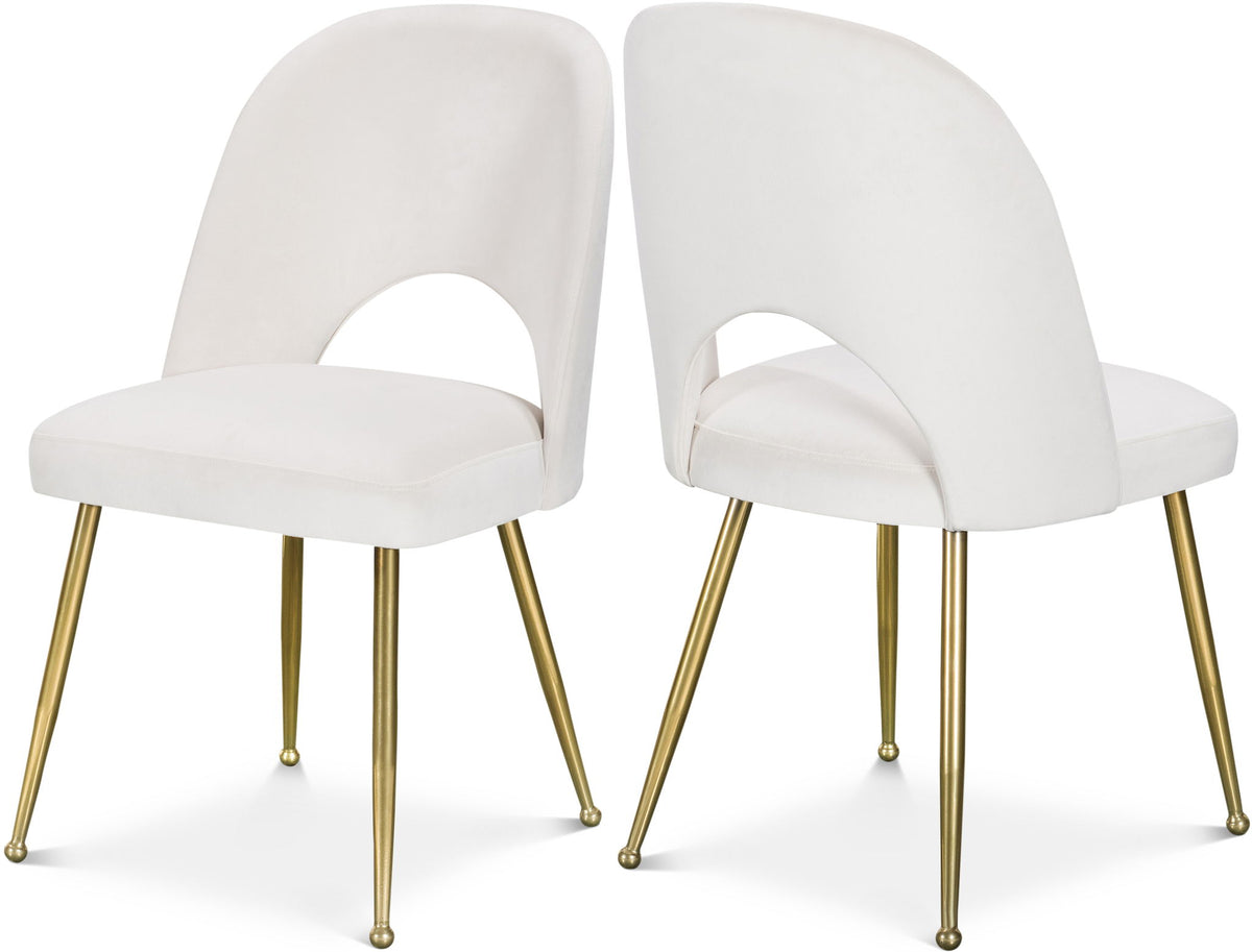 Logan - Dining Chair (Set of 2) - Gold Legs