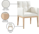 Adrian - Dining Arm Chair (Set of 2) - Light Brown Legs
