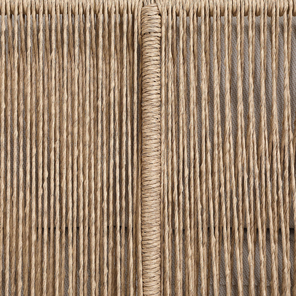 Coastline - Olefin Water Resistant Fabric And Wicker Outdoor Patio Accent Chair - Beige