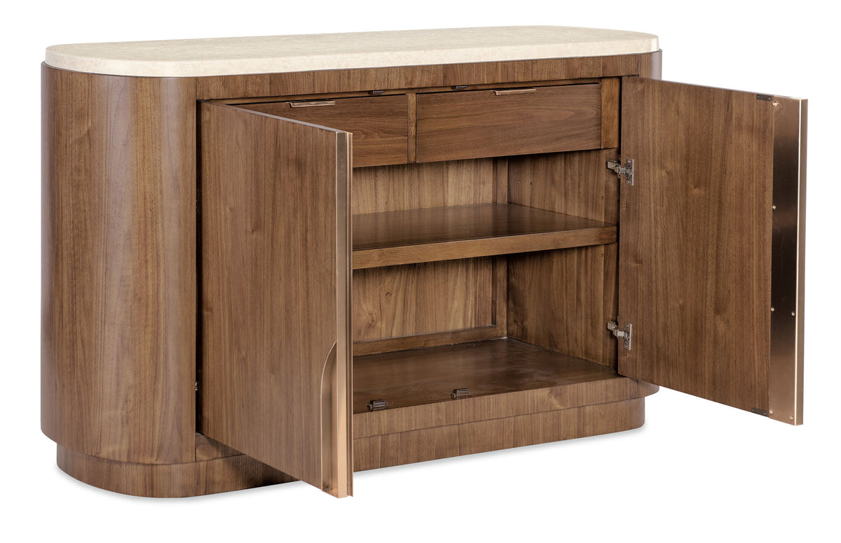 Eleana - Server - Medium Wood / Beige