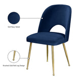 Logan - Dining Chair (Set of 2) - Gold Legs
