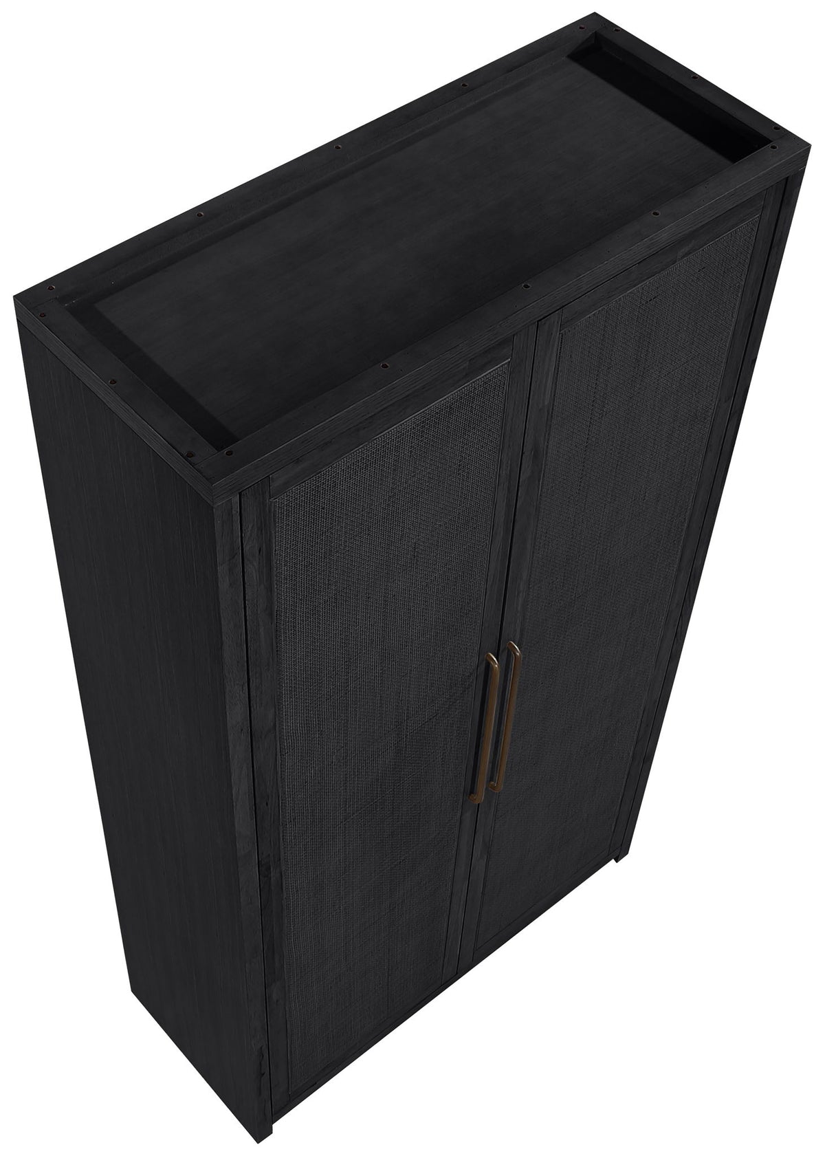 Vana - Solid Wood, Oak Veneer And Stainless Steel Storage Cabinet