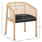 Sylvan - Vegan Leather Dining Chair (Set of 2) - Natural Frame