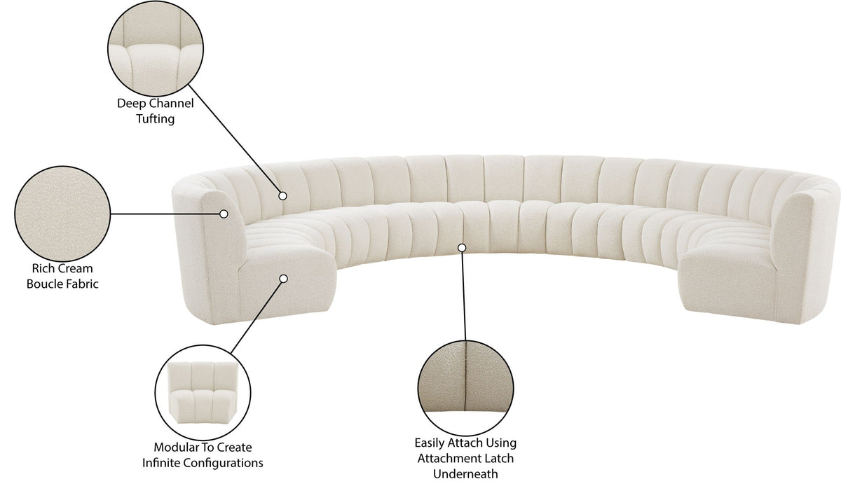 Infinity - 9 Piece Boucle Modular Sectional