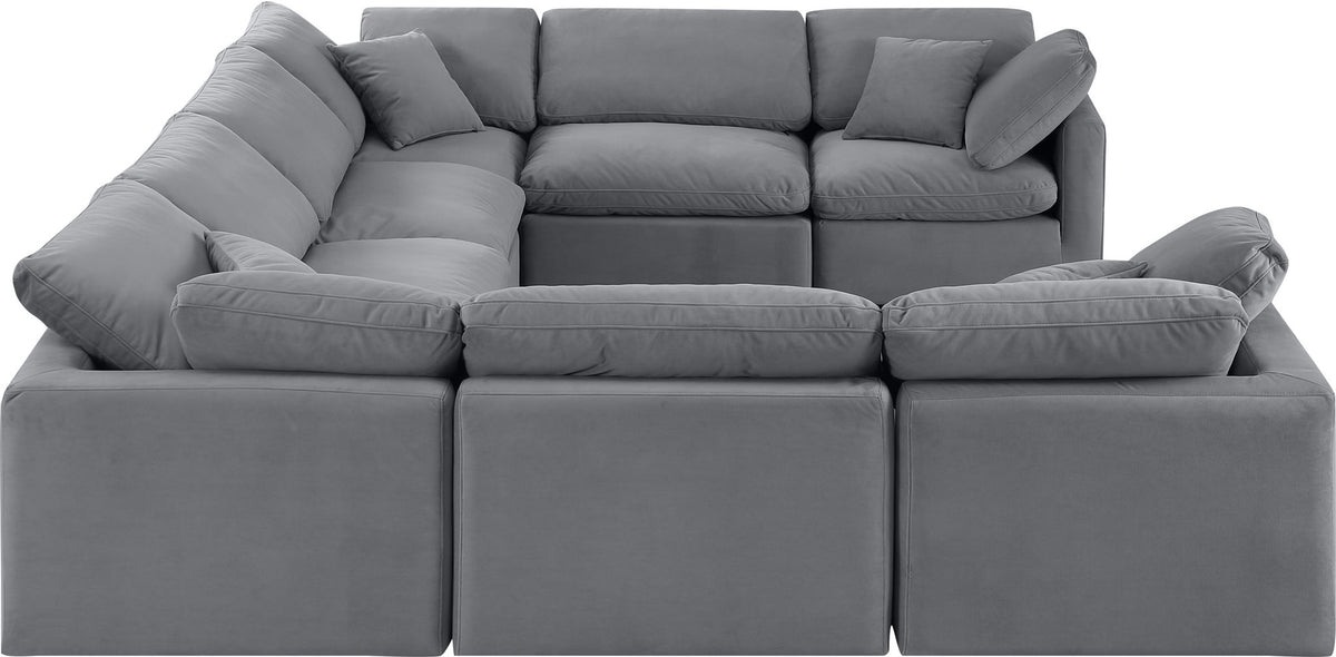 Indulge - Velvet 8 Piece Modular Sectional