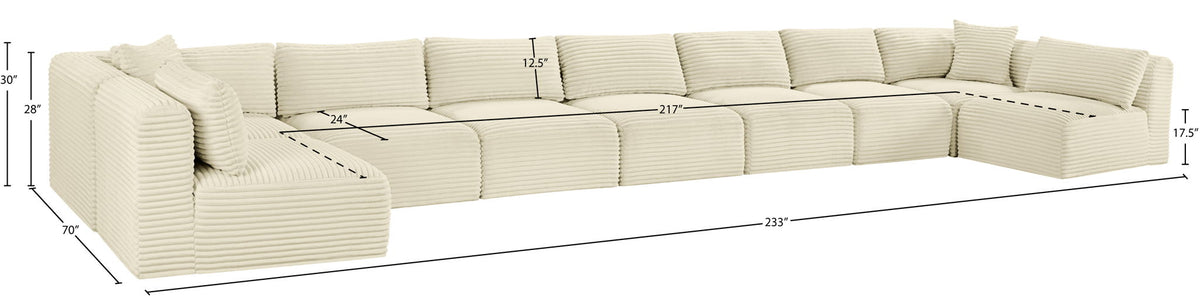 Shaggy - 9 Piece Modular Sectional