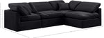 Indulge - Velvet 4 Piece Modular Sectional