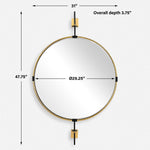 Guardrail - Round Mirror - Gold