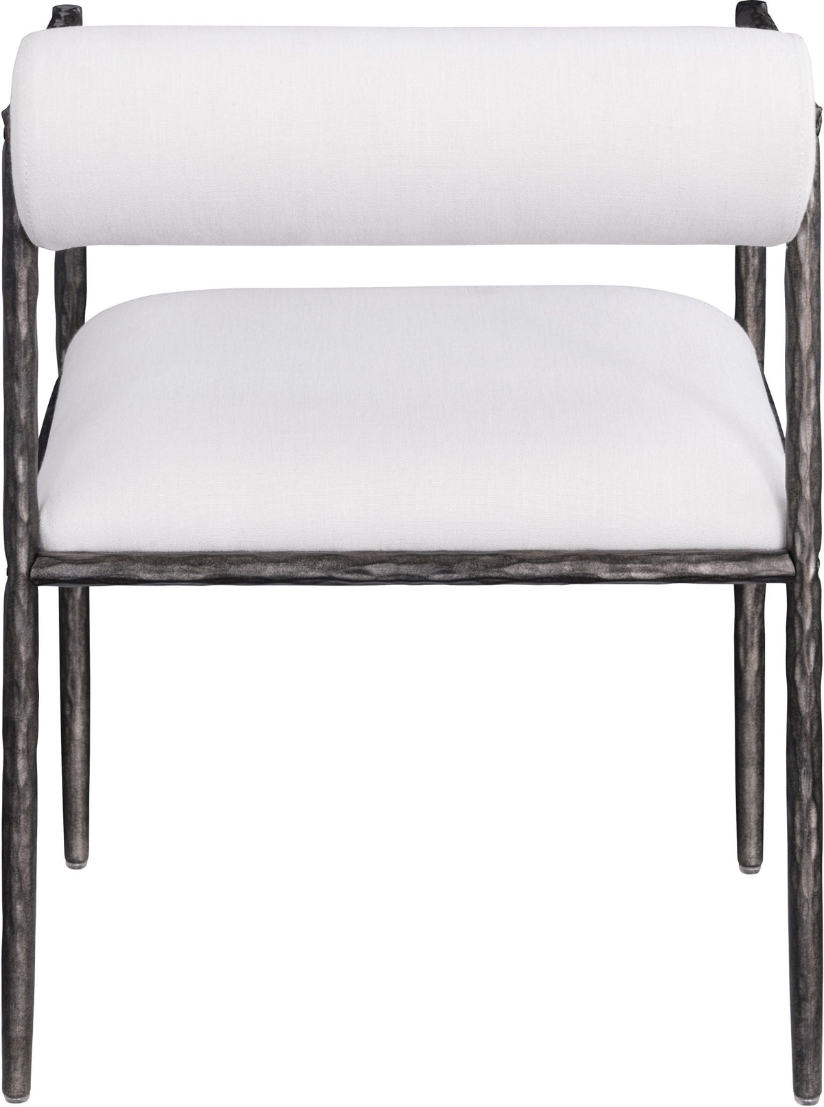 Axis - Linen Textured Cream Fabric Upholstered Dining Chair (Set of 2)