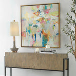 Party Time - Framed Abstract Art - Beige
