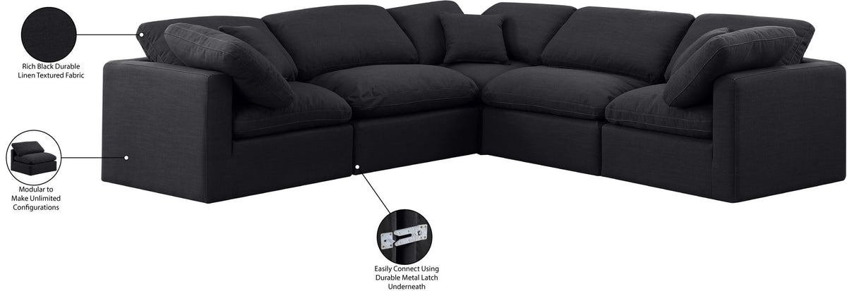 Indulge - Linen 5 Piece Modular Corner Sectional
