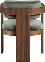 Sacha - Velvet Dining Chair With Brown Base (Set of 2)