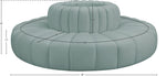 Arc - Faux Leather 8 Piece Round Modular Sofa