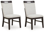 Neymorton - 7 Pc. - Rectangular Extension Table, 6 Side Chairs - Dark Grayish Brown