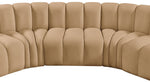 Arc - Velvet 7 Piece U-Shaped Modular Sofa