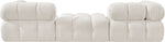 Ames - 3 Piece Boucle Modular Sofa With 1 Backless Seat