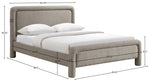 Baylor - Fabric With Interwoven Chenille Upholstered Bed