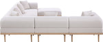 Laguna - 7 Piece Resilient Water Resistant Fabric 142" Upholstered Outdoor Patio Modular Sectional