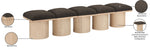 Pavilion - 5 Piece Modular Bench With Natural Base