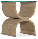 Melange - Lenny Woven End Table - Light Brown