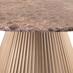Cindra - Genuine Marble Top And Iron Base Table