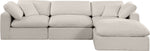 Comfy - 4 Piece Linen Fabric Modular Sectional With Chaise