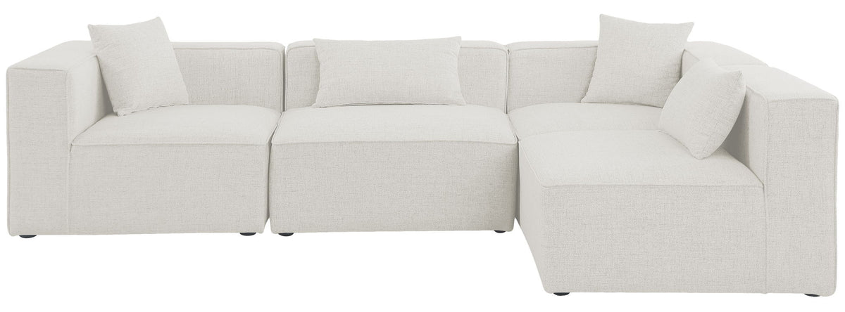Cube - Linen 4 Piece Modular Corner Sectional
