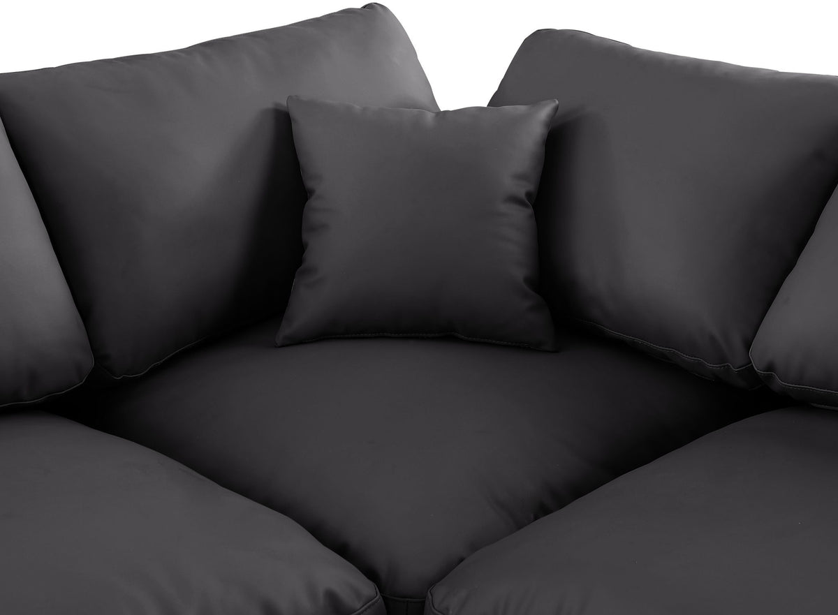 Comfy - 7 Piece Faux Leather Modular Corner Sectional