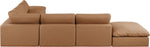 Comfy - 7 Piece Faux Leather Modular Corner Sectional