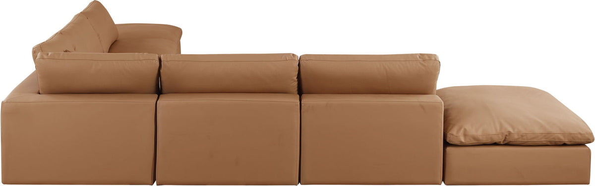 Comfy - 7 Piece Faux Leather Modular Corner Sectional