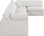 Comfy - 5 Piece Linen Modular Sectional