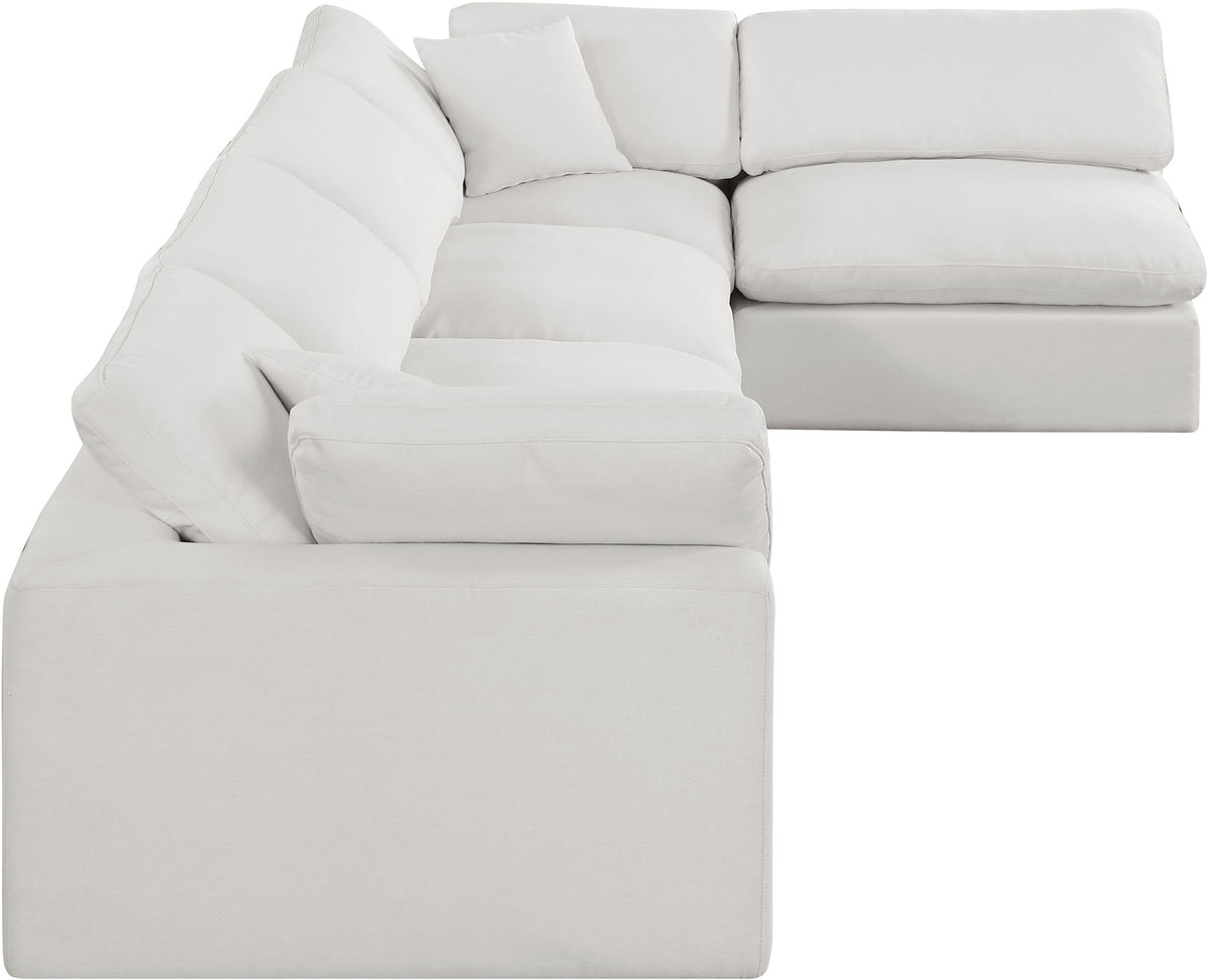 Comfy - 5 Piece Linen Modular Sectional