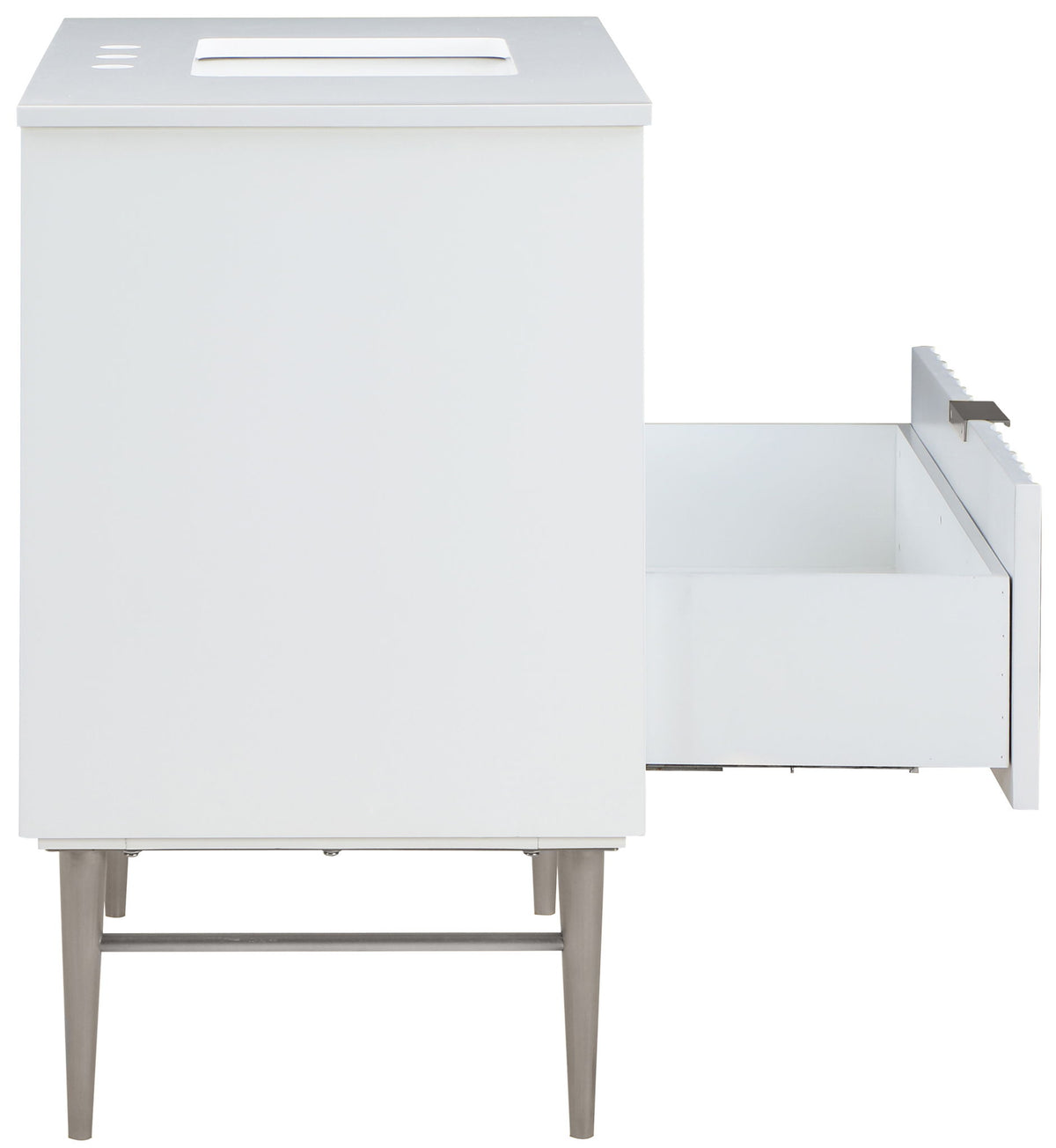 Modernist - Bathroom Vanity With Chrome Legs