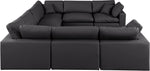 Comfy - 8 Piece Faux Leather Modular Sectional