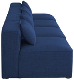 Cube - Linen Modular 4 Seat Armless Sofa