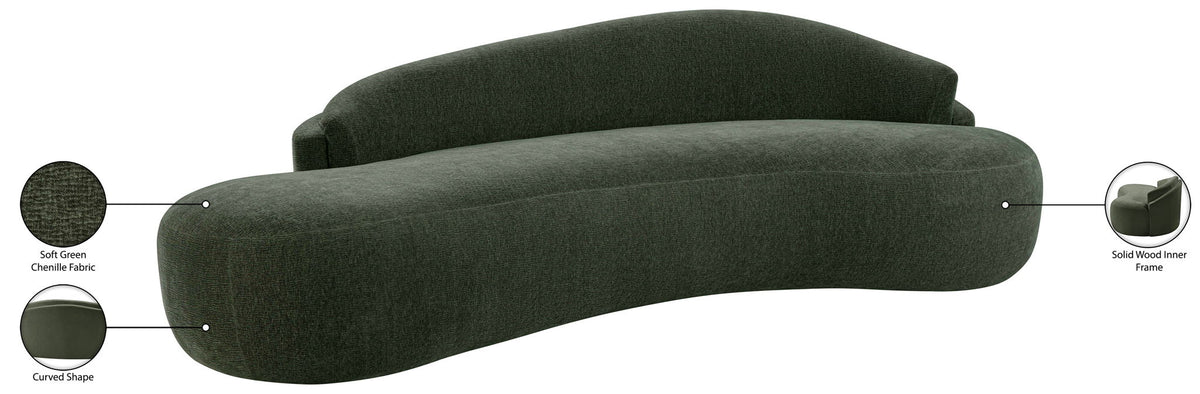 Caspian - Chenille Fabric Upholstered Sofa