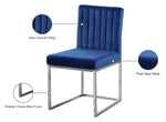 Giselle - Dining Chair with Chrome Base (Set of 2)