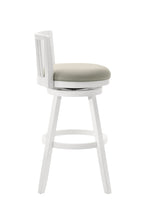 Harper - 30" Amber Glow Bar Height Rubberwood Swivel Barstool