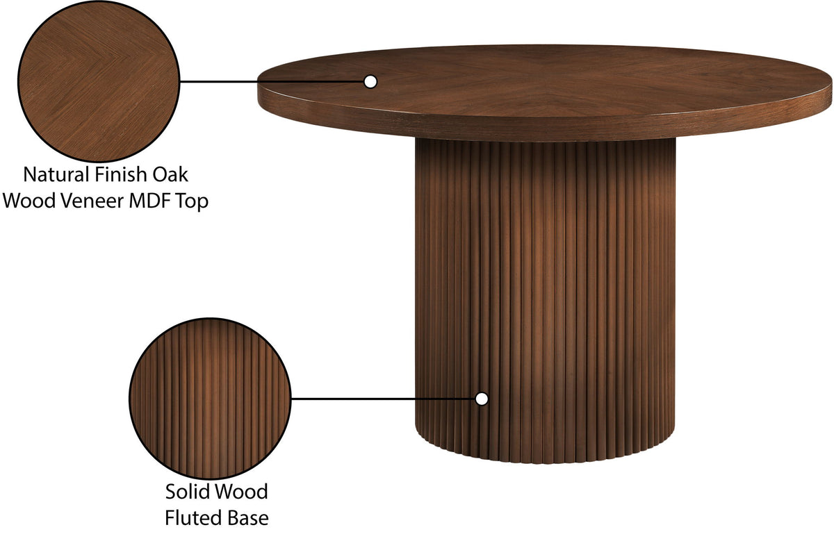 Belinda - Wood Oak Veneer Dining Table