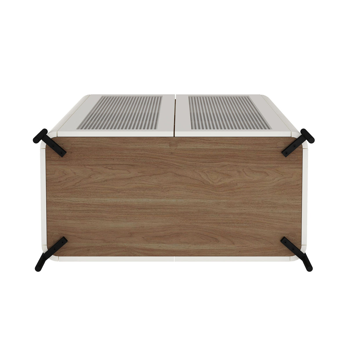 Abbey - Bookcase Cabinet - Maple And Off White